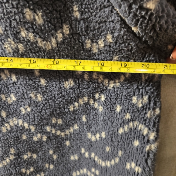 Blue Patterned Fleece Jacket - Picture 4 of 5